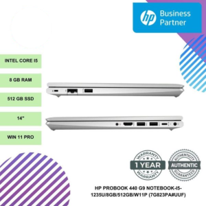HP PROBOOK 440 G9 NOTEBOOK-I5-1235U/8GB/512GB/W11P (7G823PA#UUF)