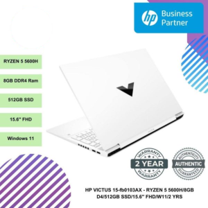 HP VICTUS 15-fb0103AX - RYZEN 5 5600H/8GB D4/512GB SSD/15.6" FHD/W11/2 YRS