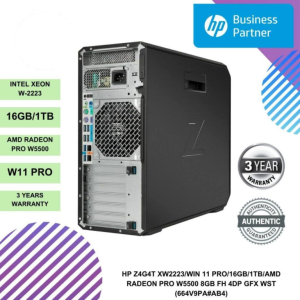 HP Z4G4T XW2223/WIN 11 PRO/16GB/1TB/AMD RADEON PRO W5500 8GB FH 4DP GFX WST (664V9PA#AB4)