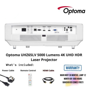 Optoma UHZ65LV 5000 Lumens 4K UHD HDR Laser Projector