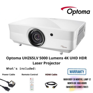 Optoma UHZ65LV 5000 Lumens 4K UHD HDR Laser Projector