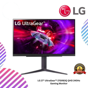 LG 27" UltraGear™ 27GR83Q QHD 240Hz Gaming Monitor