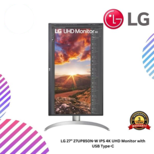 LG 27” 27UP850N-W IPS 4K UHD Monitor with USB Type-C