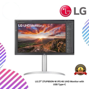 LG 27” 27UP850N-W IPS 4K UHD Monitor with USB Type-C