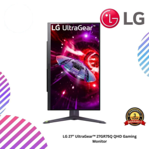 LG 27” UltraGear™ 27GR75Q QHD Gaming Monitor