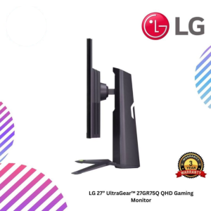 LG 27” UltraGear™ 27GR75Q QHD Gaming Monitor