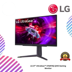 LG 27” UltraGear™ 27GR75Q QHD Gaming Monitor