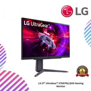 LG 27” UltraGear™ 27GR75Q QHD Gaming Monitor
