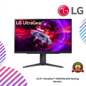LG 27” UltraGear™ 27GR75Q QHD Gaming Monitor