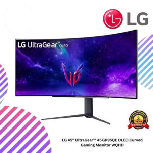 LG 45'' UltraGear™ 45GR95QE OLED Curved Gaming Monitor WQHD