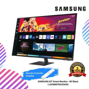 SAMSUNG 43" Smart Monitor - M7 Black ( LS43BM702UEXXS)