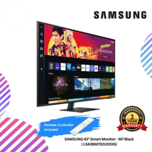 SAMSUNG 43" Smart Monitor - M7 Black ( LS43BM702UEXXS)
