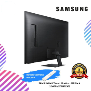 SAMSUNG 43" Smart Monitor - M7 Black ( LS43BM702UEXXS)