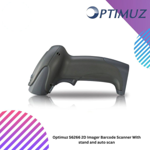 Optimuz S6266 2D Imager Barcode Scanner With stand and auto scan