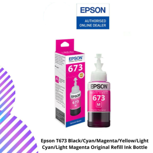 Epson T673 Black/Cyan/Magenta/Yellow/Light Cyan/Light Magenta Original Refill Ink Bottle