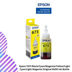 Epson T673 Black/Cyan/Magenta/Yellow/Light Cyan/Light Magenta Original Refill Ink Bottle