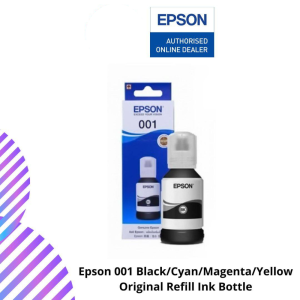 Epson 001 Black/Cyan/Magenta/Yellow Original Refill Ink Bottle