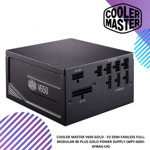 COOLER MASTER V650 GOLD - V2 SEMI-FANLESS FULL-MODULAR 80 PLUS GOLD POWER SUPPLY (MPY-650V-AFBAG-UK)