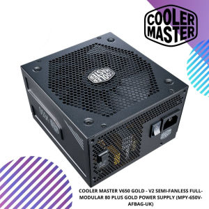 COOLER MASTER V650 GOLD - V2 SEMI-FANLESS FULL-MODULAR 80 PLUS GOLD POWER SUPPLY (MPY-650V-AFBAG-UK)