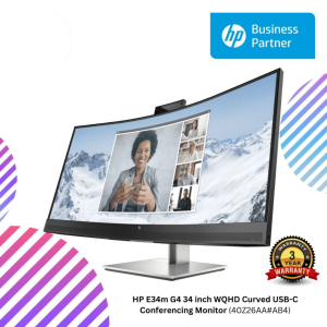 HP E34m G4 34 inch WQHD Curved USB-C Conferencing Monitor (40Z26AA#AB4)