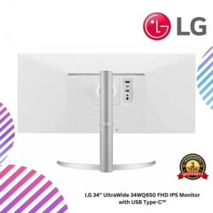 LG 34” UltraWide 34WQ650 FHD IPS Monitor with USB Type-C™