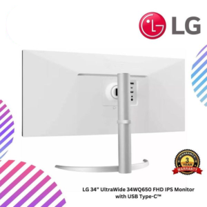 LG 34” UltraWide 34WQ650 FHD IPS Monitor with USB Type-C™