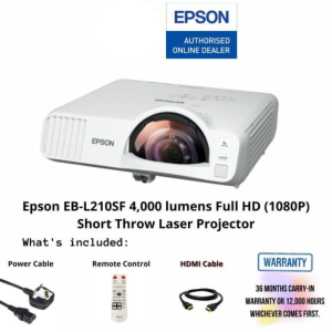 Epson EB-L210SF 4,000 lumens Full HD (1080P) Short Throw Laser Projector