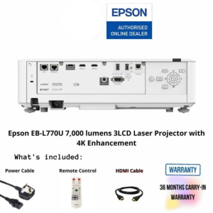 Epson EB-L770U 7,000 lumens 3LCD Laser Projector with 4K Enhancement