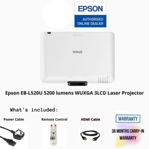 Epson EB-L520U 5200 lumens WUXGA 3LCD Laser Projector