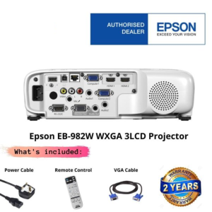 Epson EB-982W WXGA 3LCD Projector - 4,200 lumens