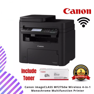 Canon imageCLASS MF275dw Wireless 4-in-1 Monochrome Multifunction Printer - Print, Scan, Copy, Fax