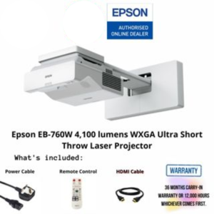 Epson EB-760W 4,100 lumens WXGA Ultra Short Throw Laser Projector