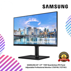 SAMSUNG 24" / 27"  T45F Boarderless IPS Panel Adjustable Professional Monitor ( F24T45 / F27T45 )