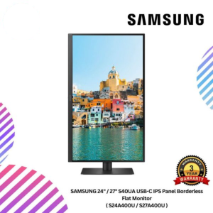 SAMSUNG 24" / 27" S40UA USB-C IPS Panel Borderless Flat Monitor ( S24A400U / S27A400U )