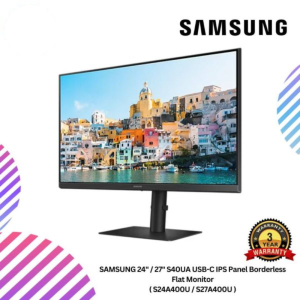 SAMSUNG 24" / 27" S40UA USB-C IPS Panel Borderless Flat Monitor ( S24A400U / S27A400U )