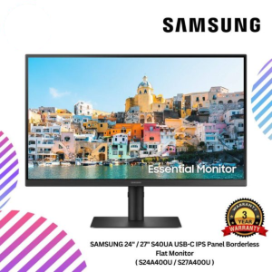 SAMSUNG 24" / 27" S40UA USB-C IPS Panel Borderless Flat Monitor ( S24A400U / S27A400U )