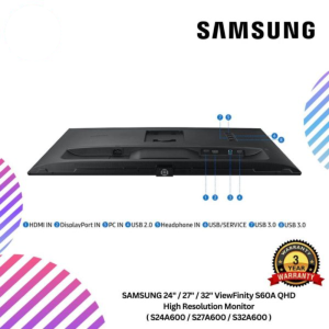 SAMSUNG 24" / 27" / 32" ViewFinity S60A QHD High Resolution Monitor ( S24A600 / S27A600 / S32A600 )