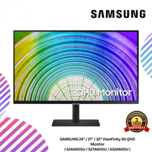 SAMSUNG 24" / 27" / 32" ViewFinity S6 QHD Monitor ( S24A600U / S27A600U / S32A600U )