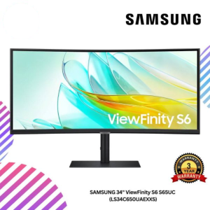 SAMSUNG 34" ViewFinity S6 S65UC Monitor (LS34C650UAEXXS)