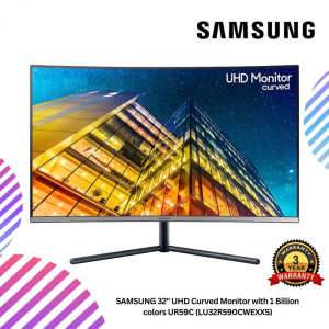 SAMSUNG 32" UHD Curved Monitor with 1 Billion colors UR59C (LU32R590CWEXXS)