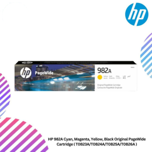 HP 982A Cyan, Magenta, Yellow, Black Original PageWide Cartridge ( T0B23A/T0B24A/T0B25A/T0B26A )