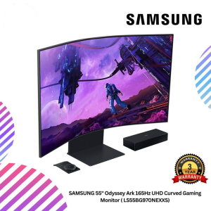 SAMSUNG 55" Odyssey Ark 165Hz UHD Curved Gaming Monitor ( LS55BG970NEXXS)