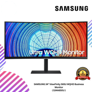 SAMSUNG 34" ViewFinity S65U WQHD Business Monitor ( S34A650U )