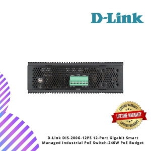 D-Link DIS-200G-12PS 12-Port Gigabit Smart Managed Industrial PoE Switch-240W PoE Budget