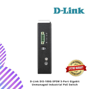 D-Link DIS-100G-5PSW 5-Port Gigabit Unmanaged Industrial PoE Switch