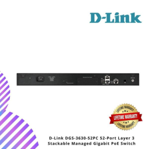 D-Link DGS-3630-52PC 52-Port Layer 3 Stackable Managed Gigabit PoE Switch