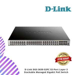 D-Link DGS-3630-52PC 52-Port Layer 3 Stackable Managed Gigabit PoE Switch