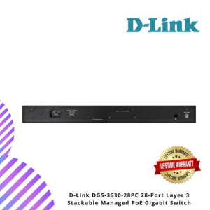D-Link DGS-3630-28PC 28-Port Layer 3 Stackable Managed PoE Gigabit Switch