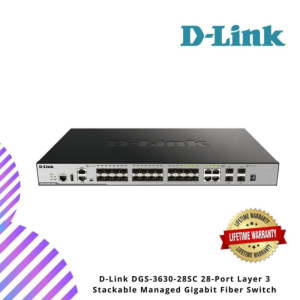 D-Link DGS-3630-28SC 28-Port Layer 3 Stackable Managed Gigabit Fiber Switch