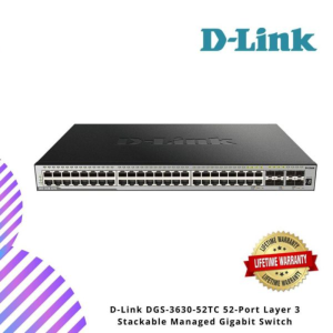D-Link DGS-3630-52TC 52-Port Layer 3 Stackable Managed Gigabit Switch
